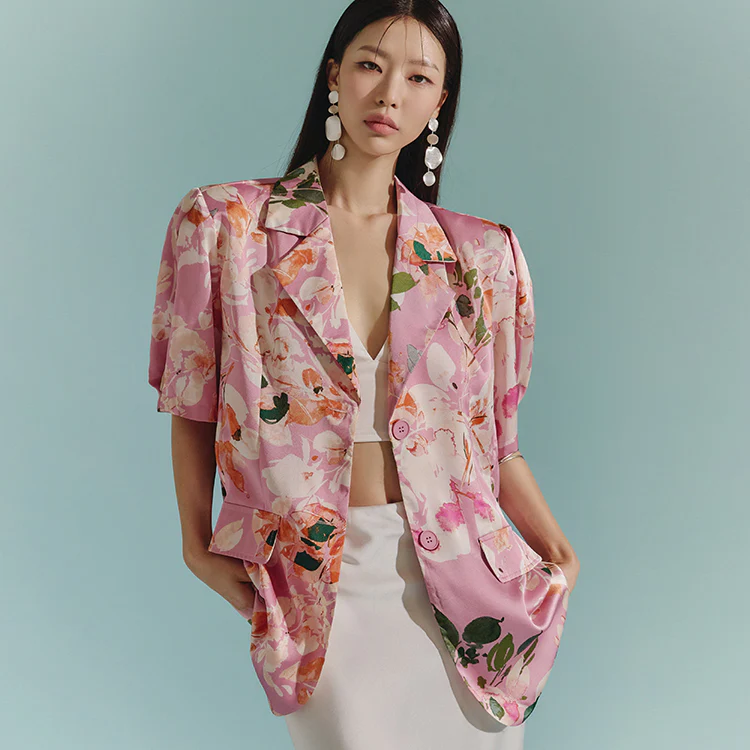 J1892 Flower Pattern Jacket - Image 2