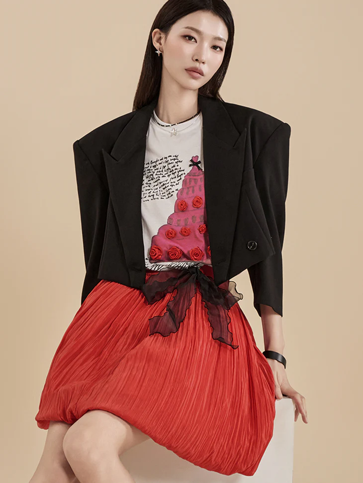 J2231 Crop single Jacket