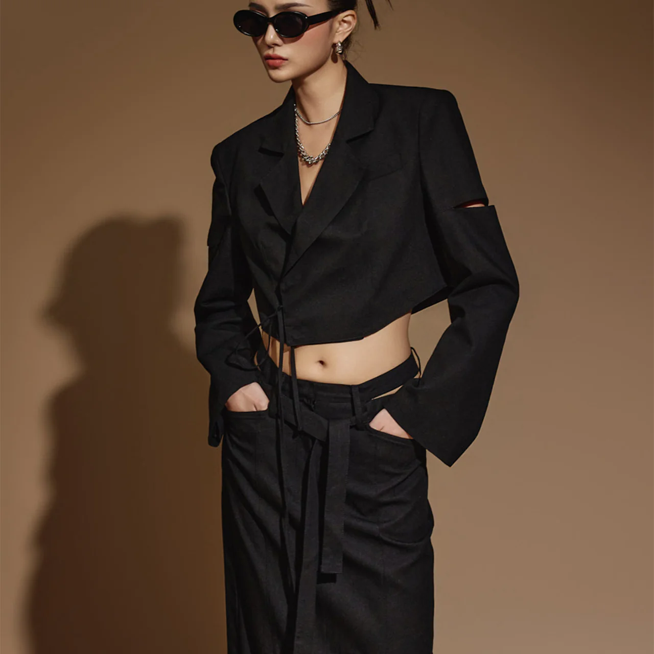 J2264  Cut Out Jacket - Image 2