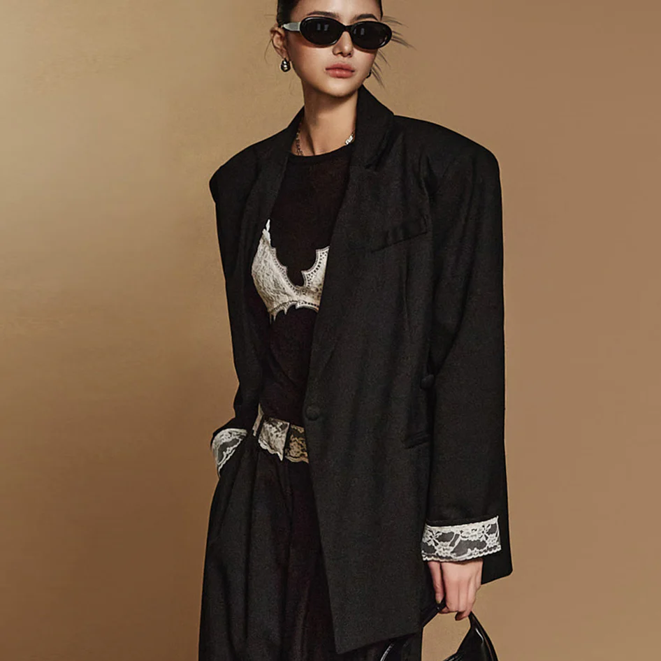 J2398 Lace trim Jacket - Image 2