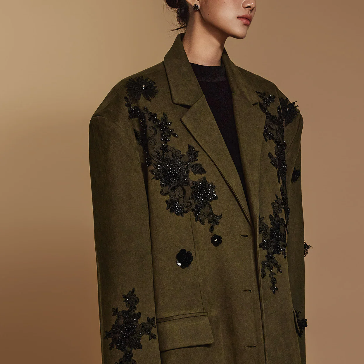 J2399 Beads Trimmed Jacket - Image 2