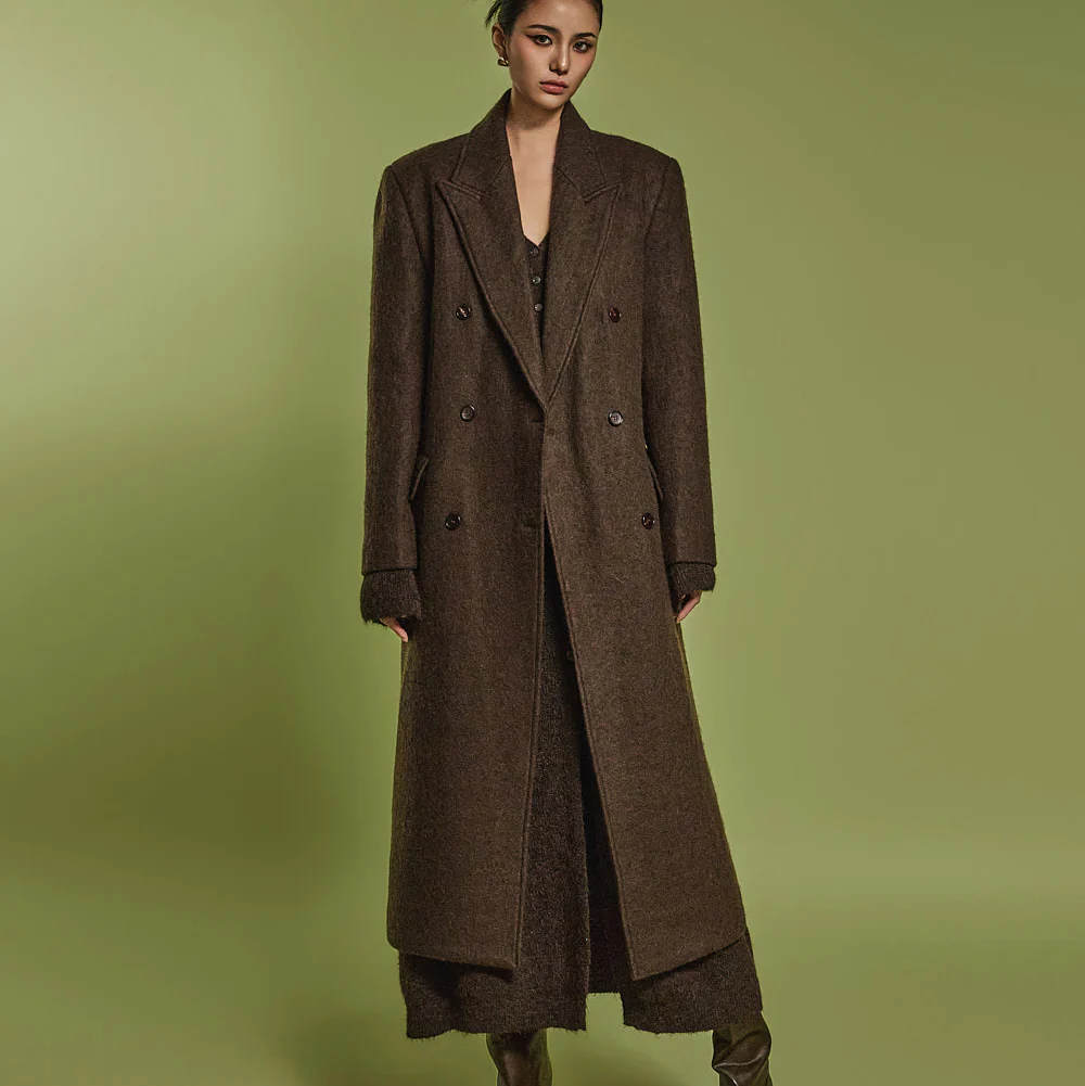 J2466 Wool Long Coat - Image 2