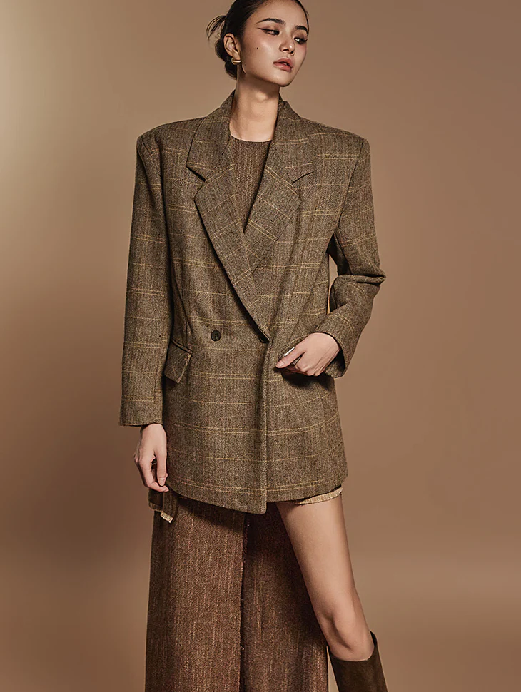 J2475 Herringbone wool Jacket