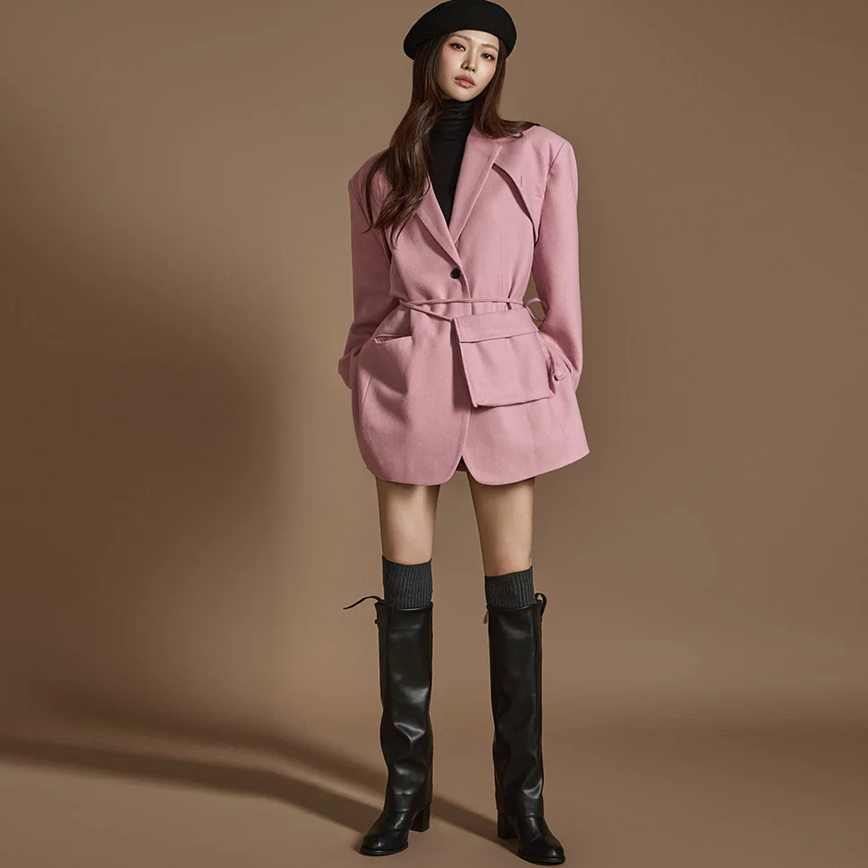 J2477 Wool Jacket With Pocket - Image 2