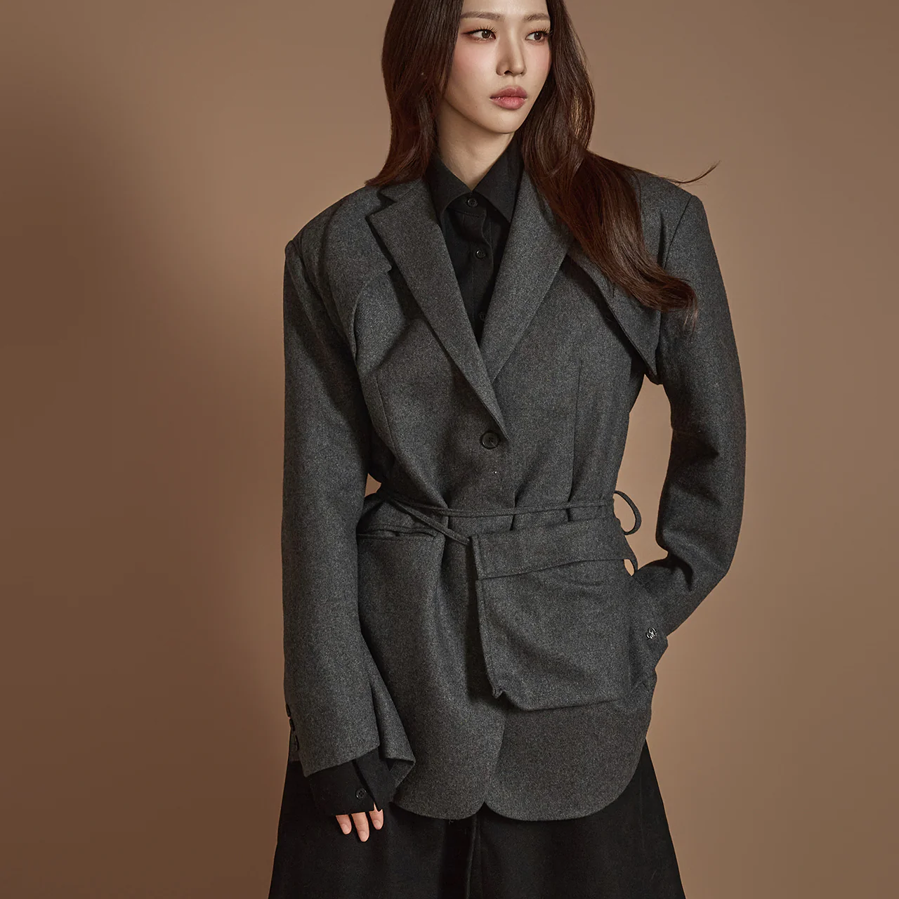 J2477 Wool Jacket With Pocket - Image 2