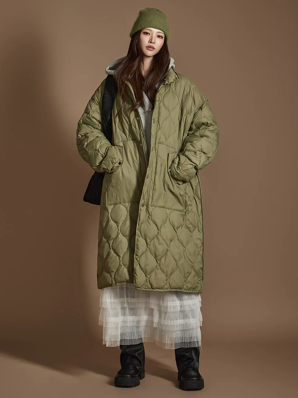 J2487 Down Quilted Padded Jacket