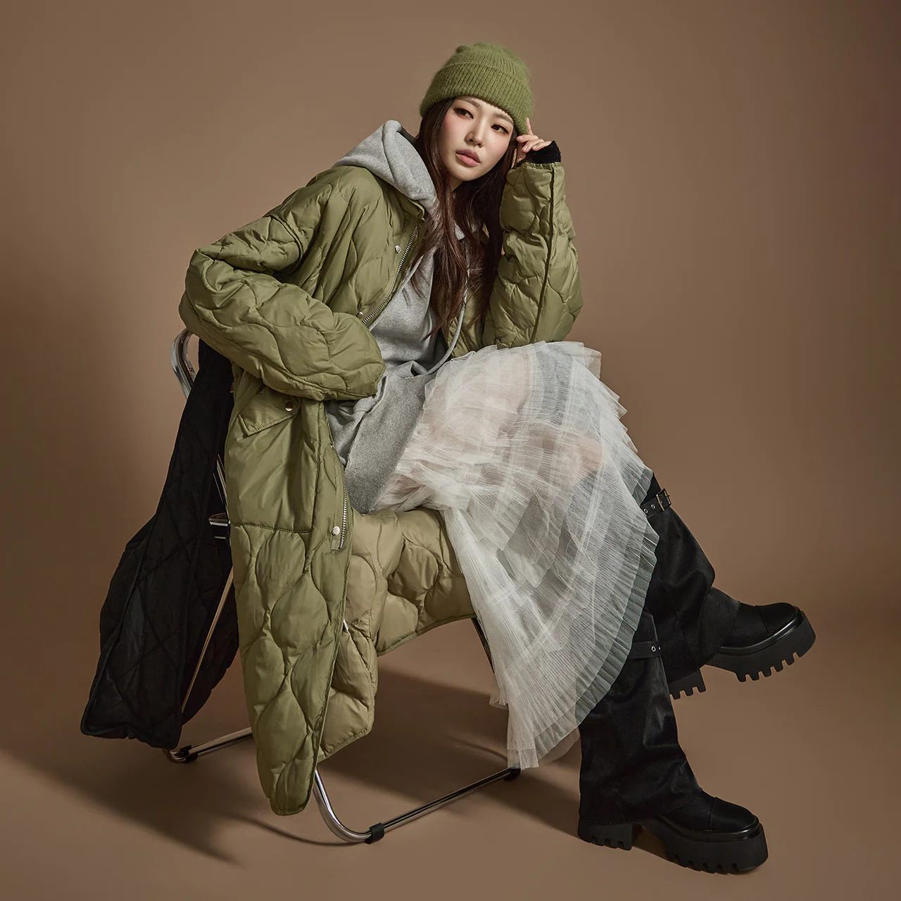 J2487 Down Quilted Padded Jacket - Image 2