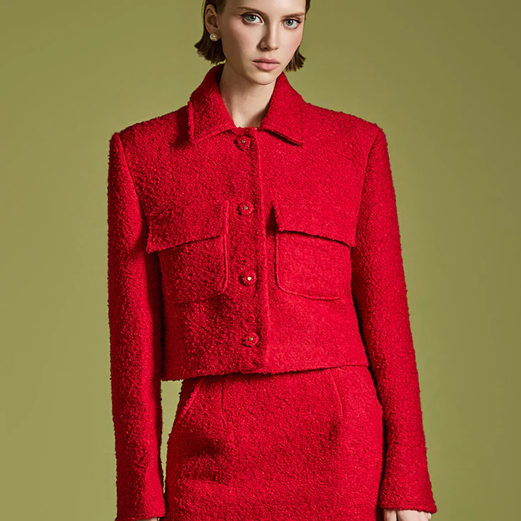 J2502 Tweed Wool Jacket - Image 2