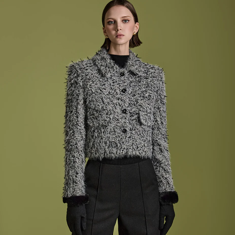 J2518 Wool Quilted Jacket - Image 2