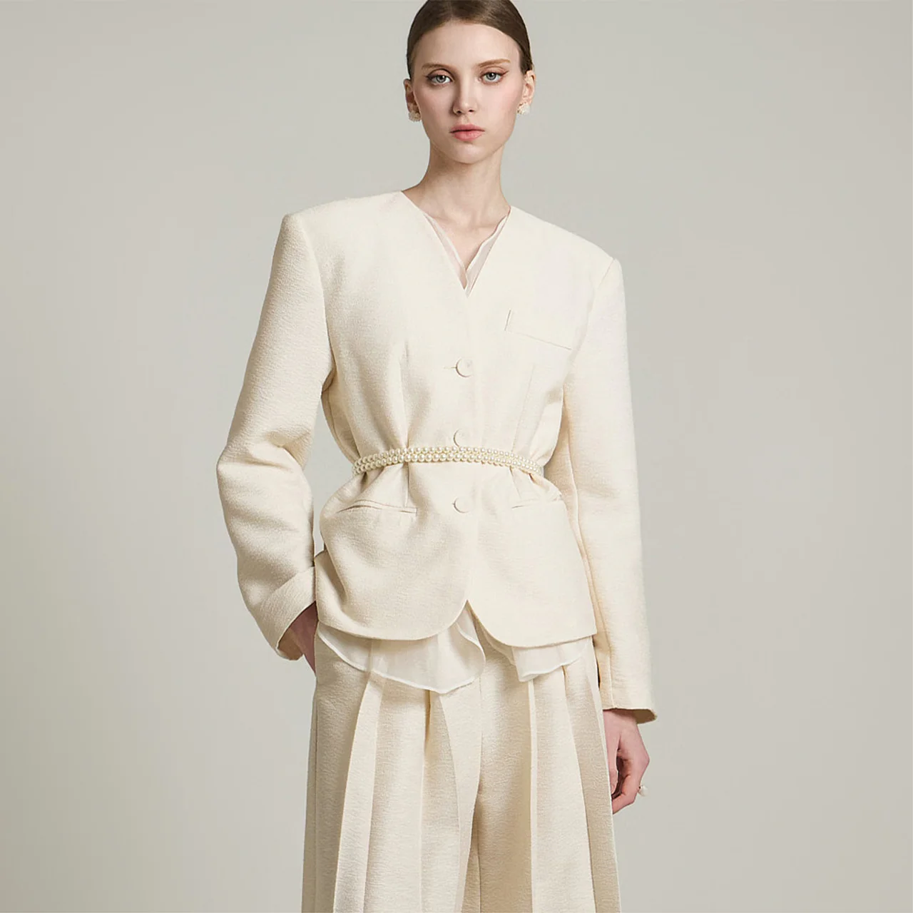 J2671 Tulle Layered Jacket - Image 2