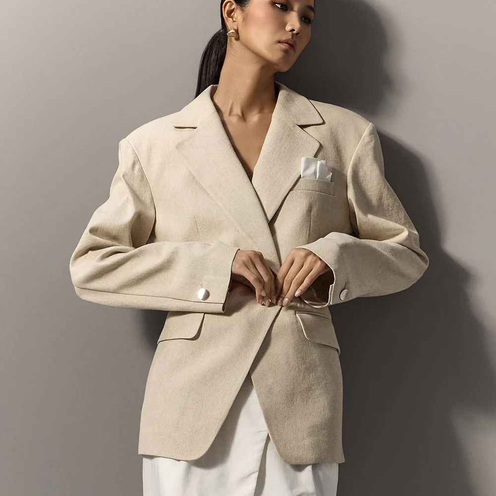 J2759 Linen Handkerchief Jacket - Image 2