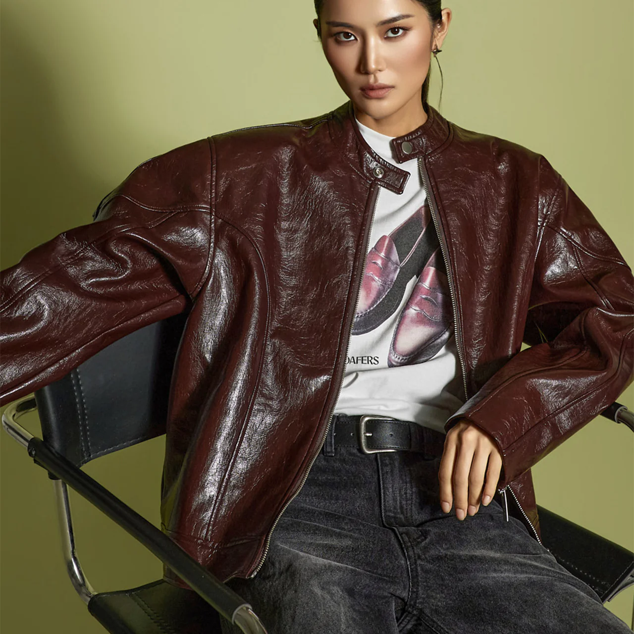 J2827 Leather Jacket - Image 2