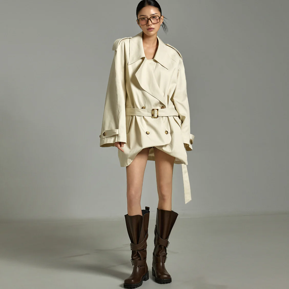 J2840 Jacket with Belt - Image 2