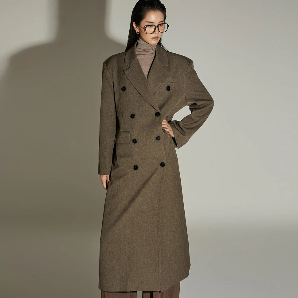 J2877 Double Overfit Coat - Image 2