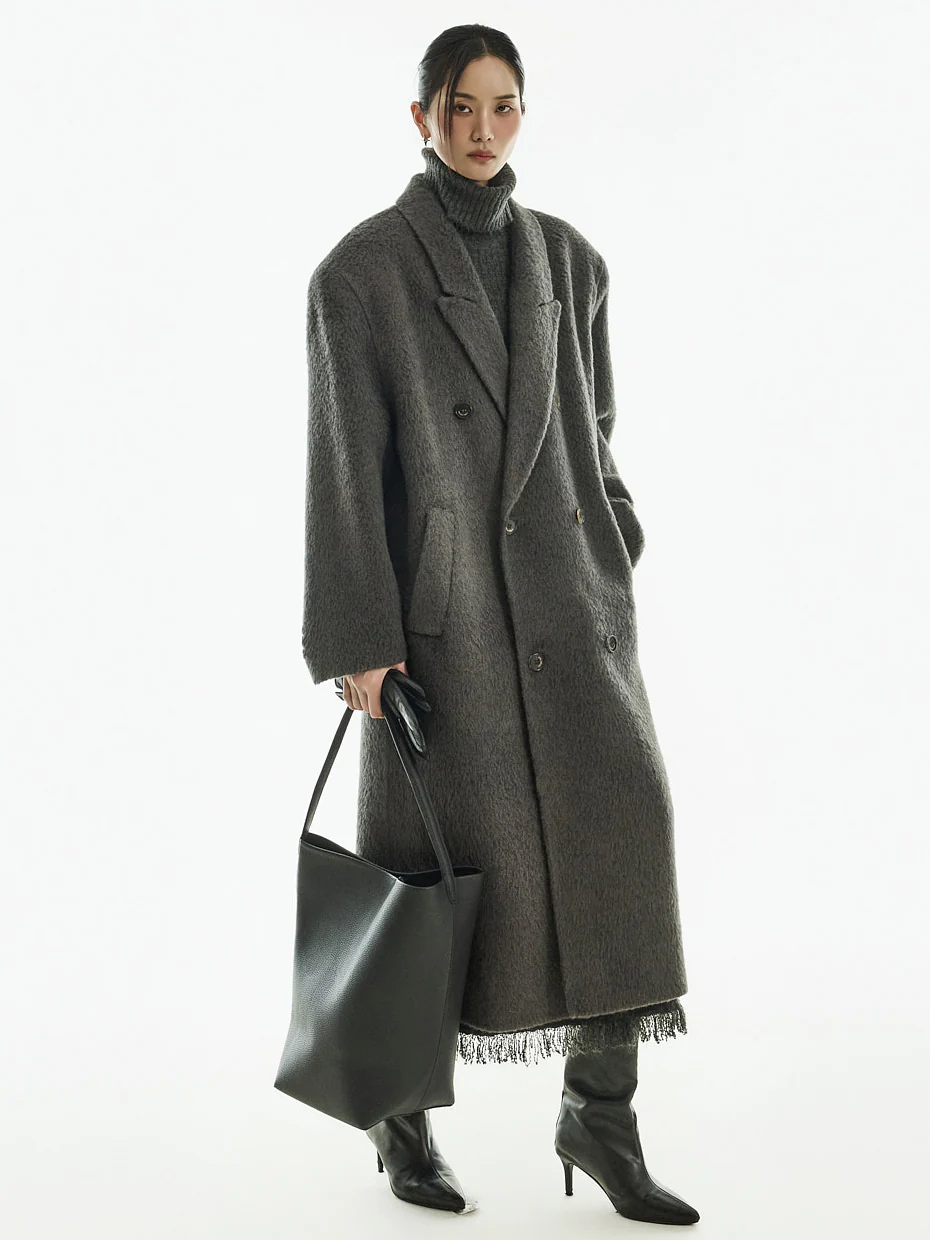 J2969 Wool Collar Coat