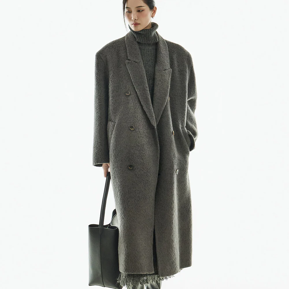 J2969 Wool Collar Coat - Image 2