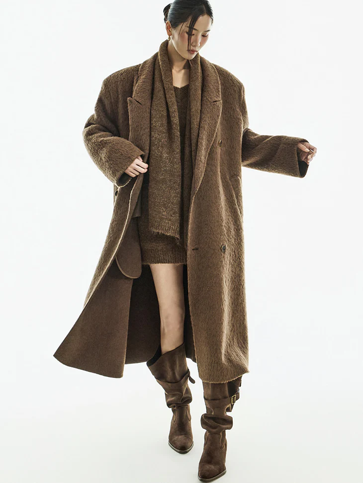 J2969 Wool Collar Coat