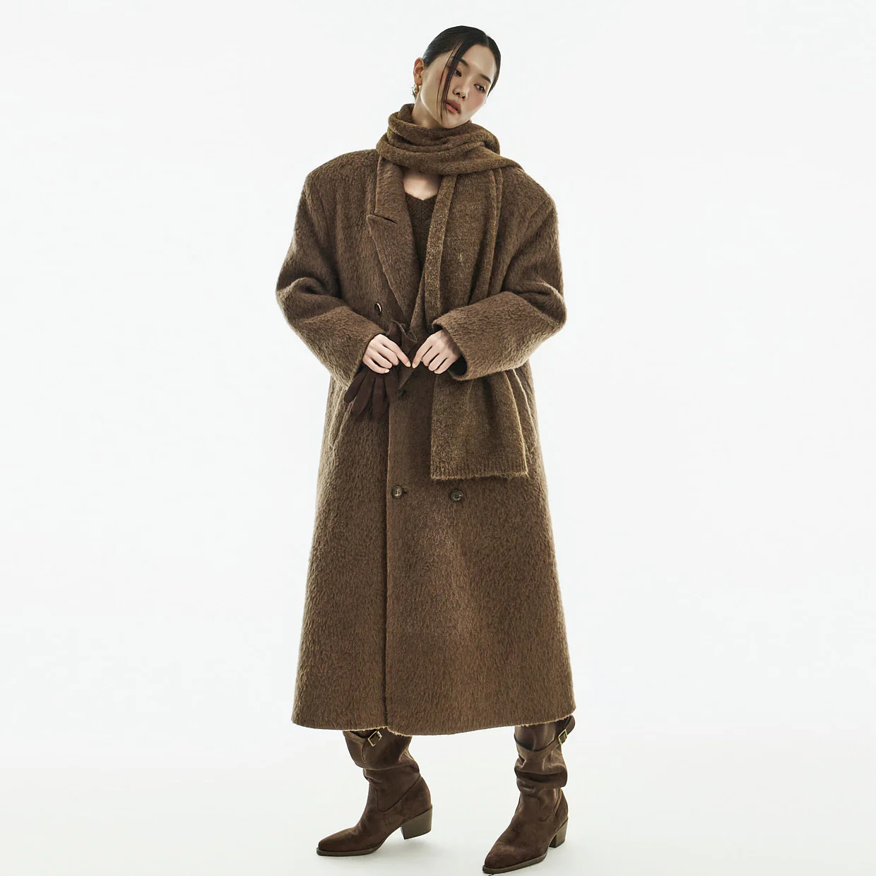 J2969 Wool Collar Coat - Image 2
