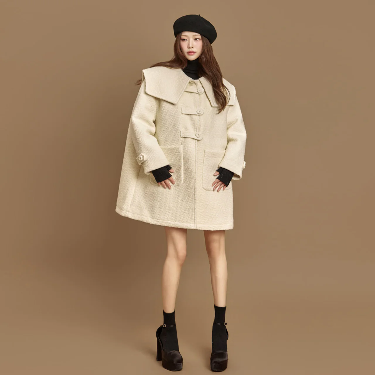 J2993 Sailor Wool Coat - Image 2