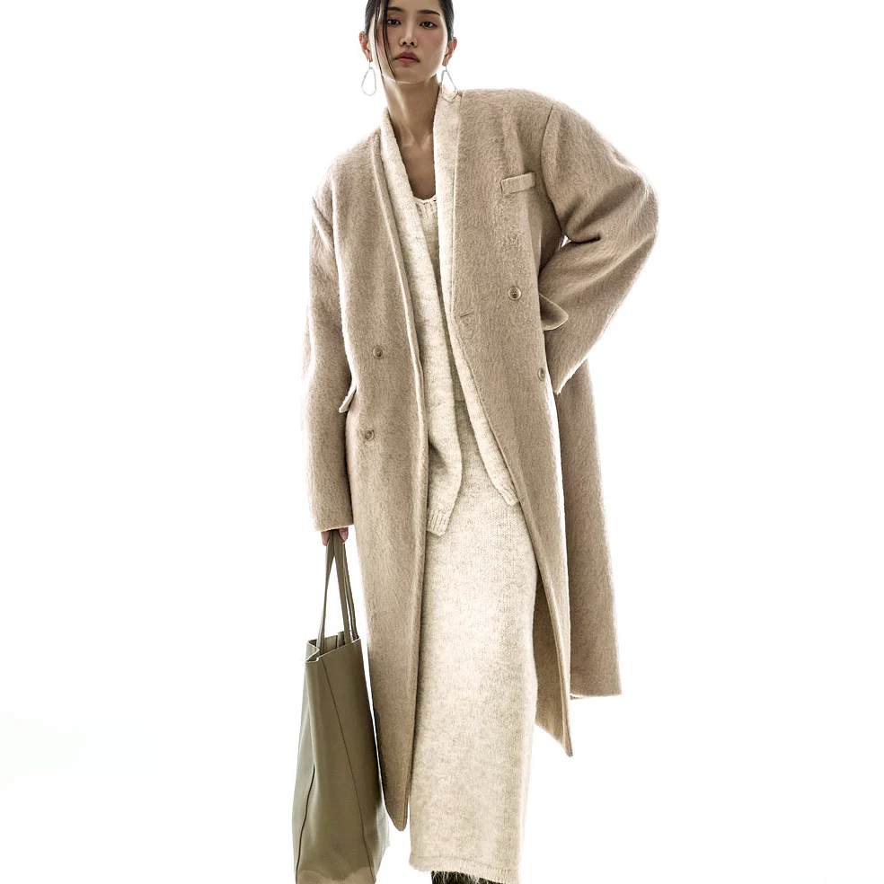 J3038 Collarless Coat with Strap Set - Image 2