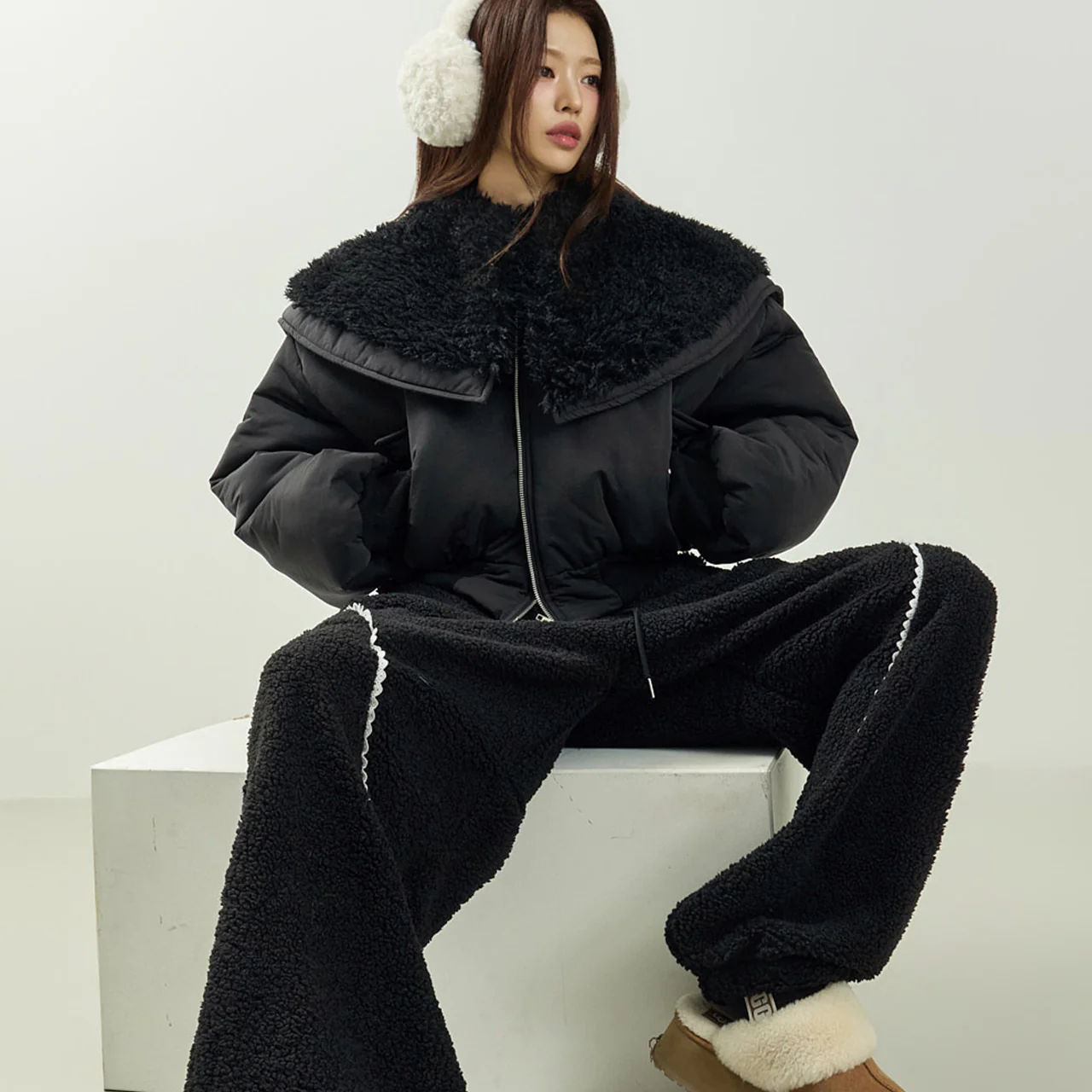 J3061 Wide Collar Jacket - Image 2