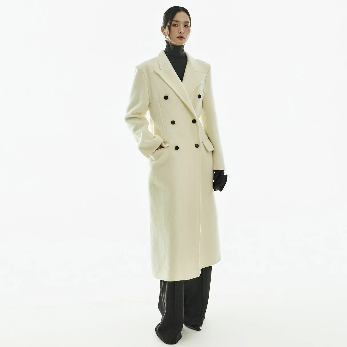 J3068 Handmade Wool Coat - Image 2