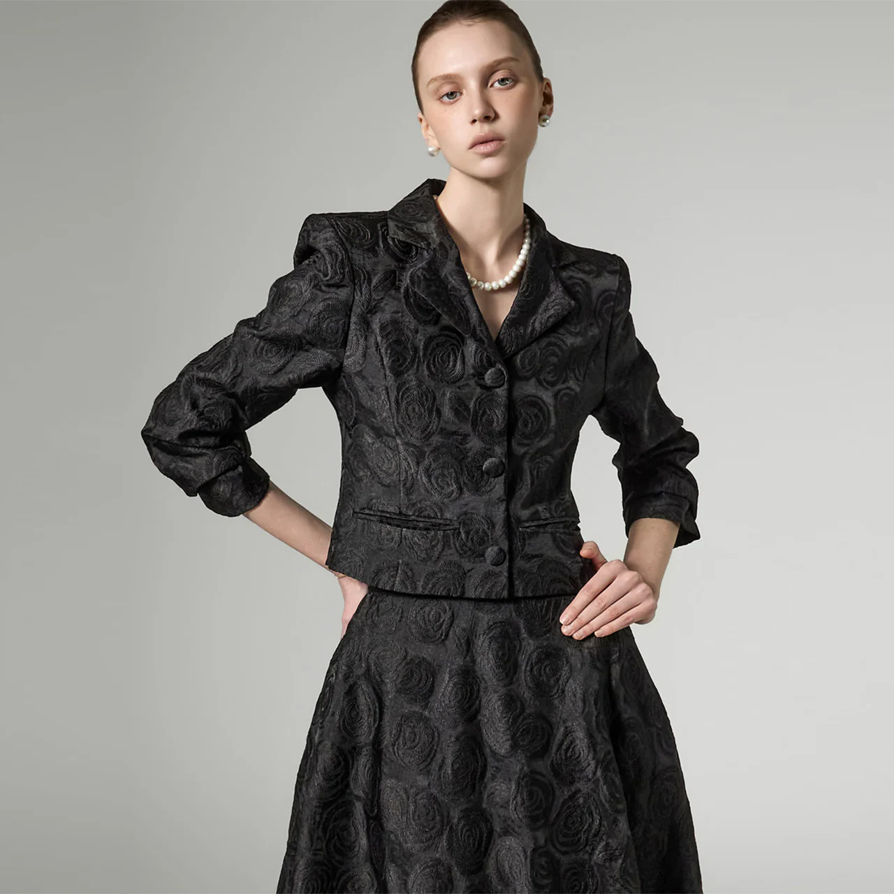 J3118 Flower Pattern Jacket - Image 2