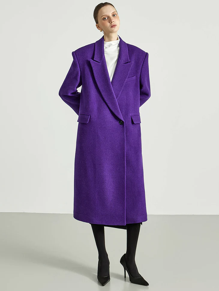 J9357 Collar Wool Coat