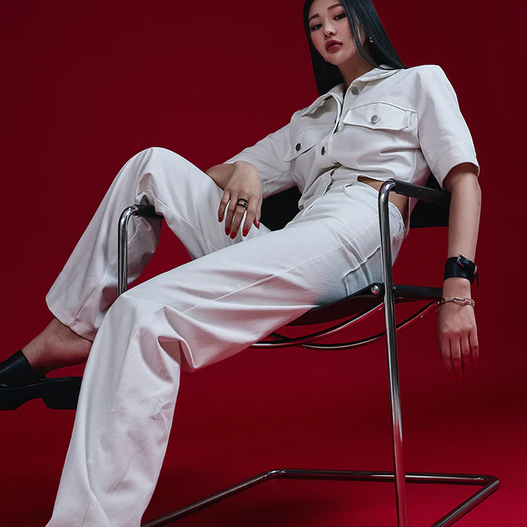 JS035 Side Slit Long Jumpsuit - Image 2