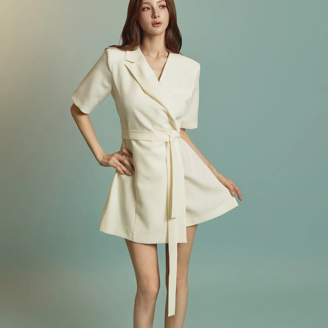 JS058 Jumpsuit with Strap - Image 2