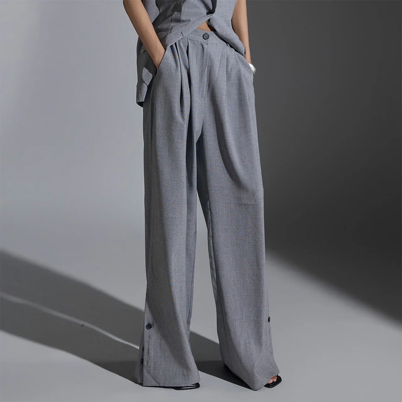 P3156 Side Button Slacks - Image 2