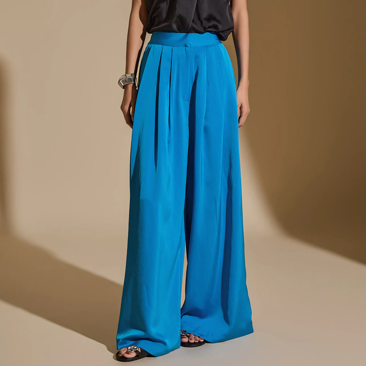 P3207 Pintuck Wide Pants - Image 2