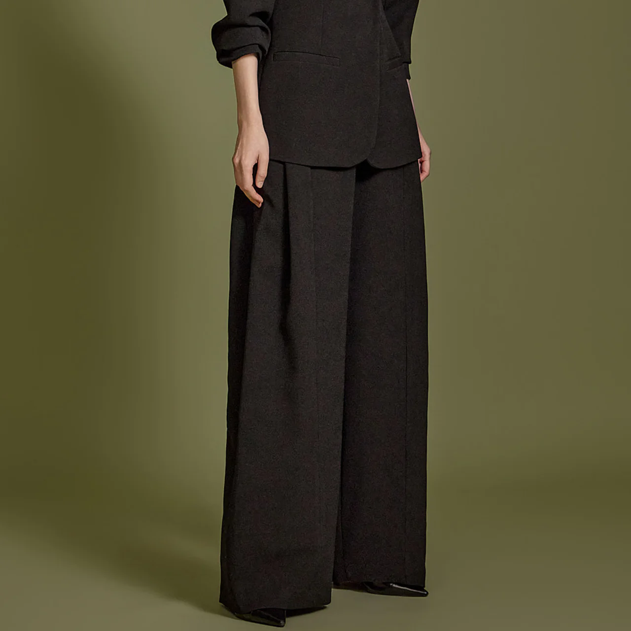 P3273 Pintuck Wide Slacks - Image 2