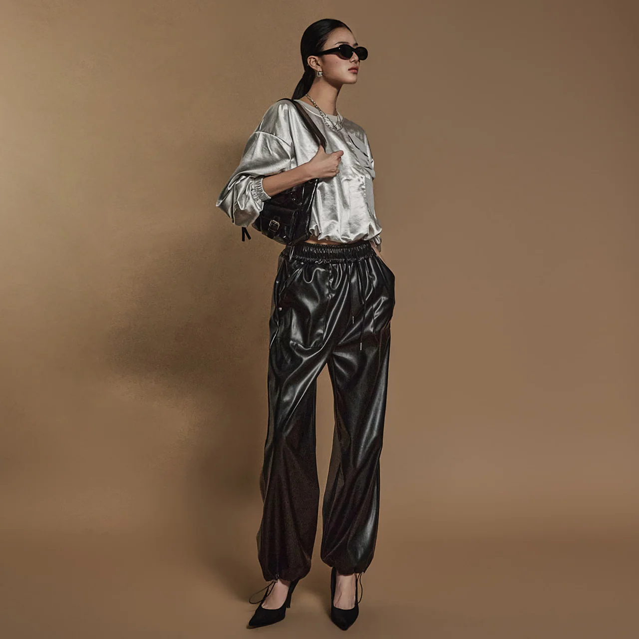 P3295 Leather Multi-way Pants - Image 2