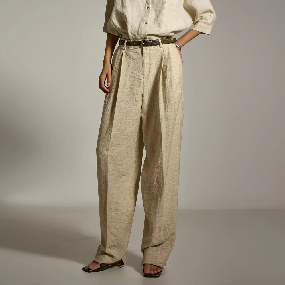 P3517 Pintuck Slit Pants - Image 2