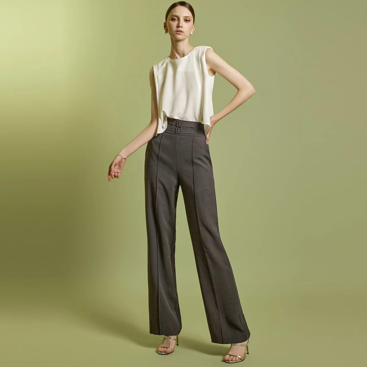P3604 Double Buckled Slacks - Image 2
