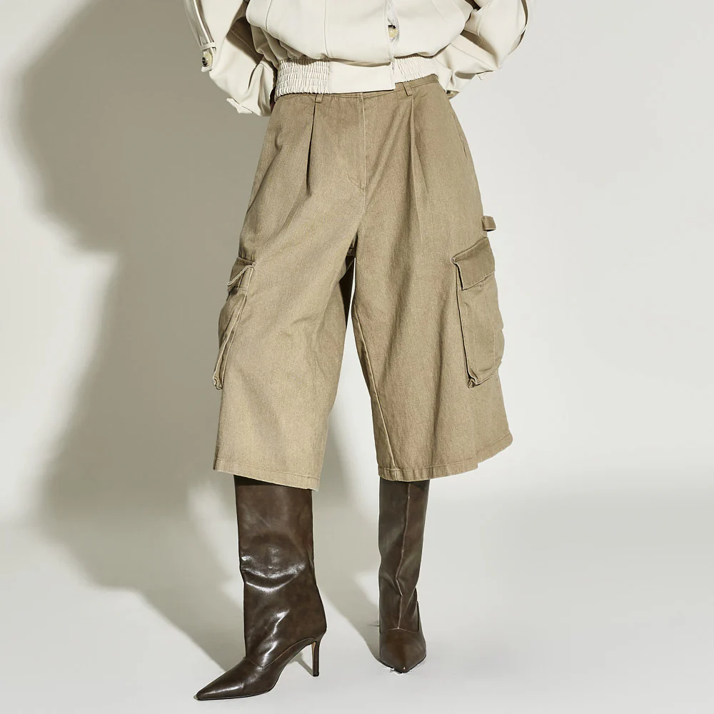 P3667 Wide Cargo Pants - Image 2