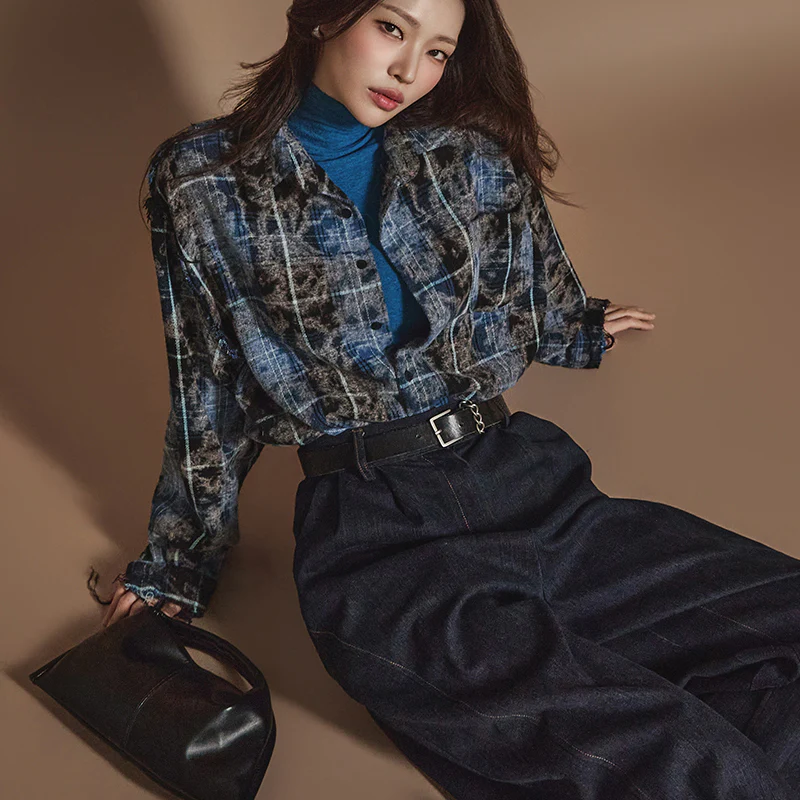 S695 Plaid Vintage Shirt - Image 2