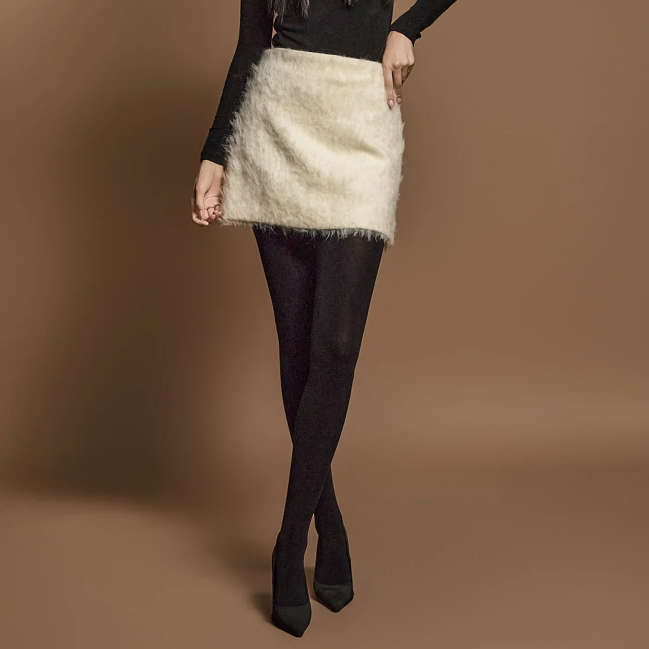 SK2873 Wool Mini Skirt - Image 2