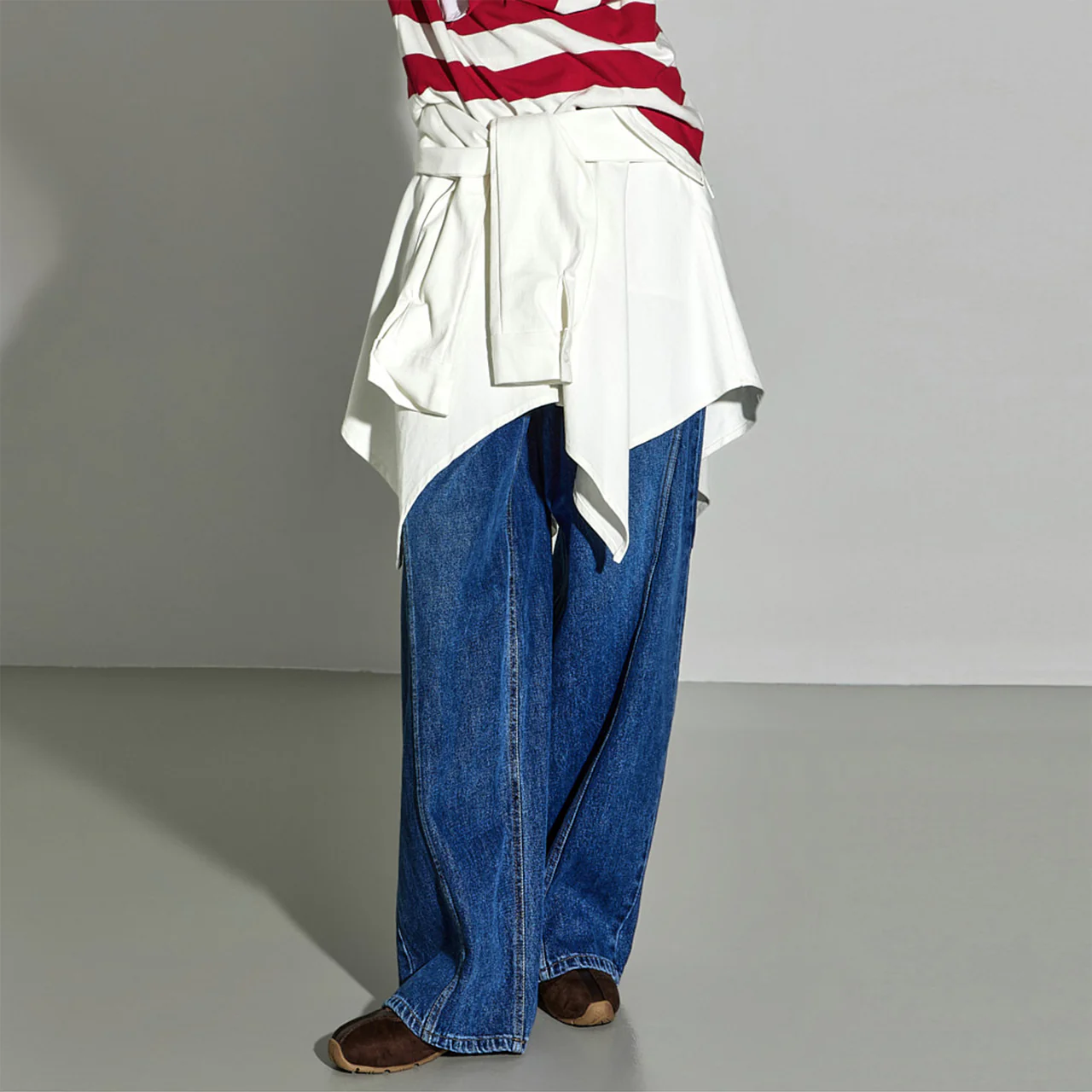 SK3076 Shirt Layered Skirt - Image 2
