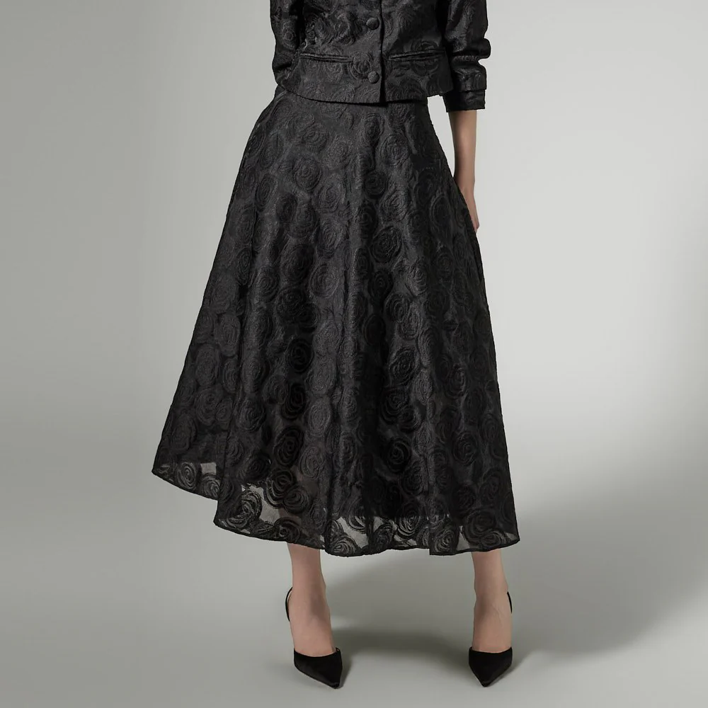 SK3164 Flower Pattern Skirt - Image 2