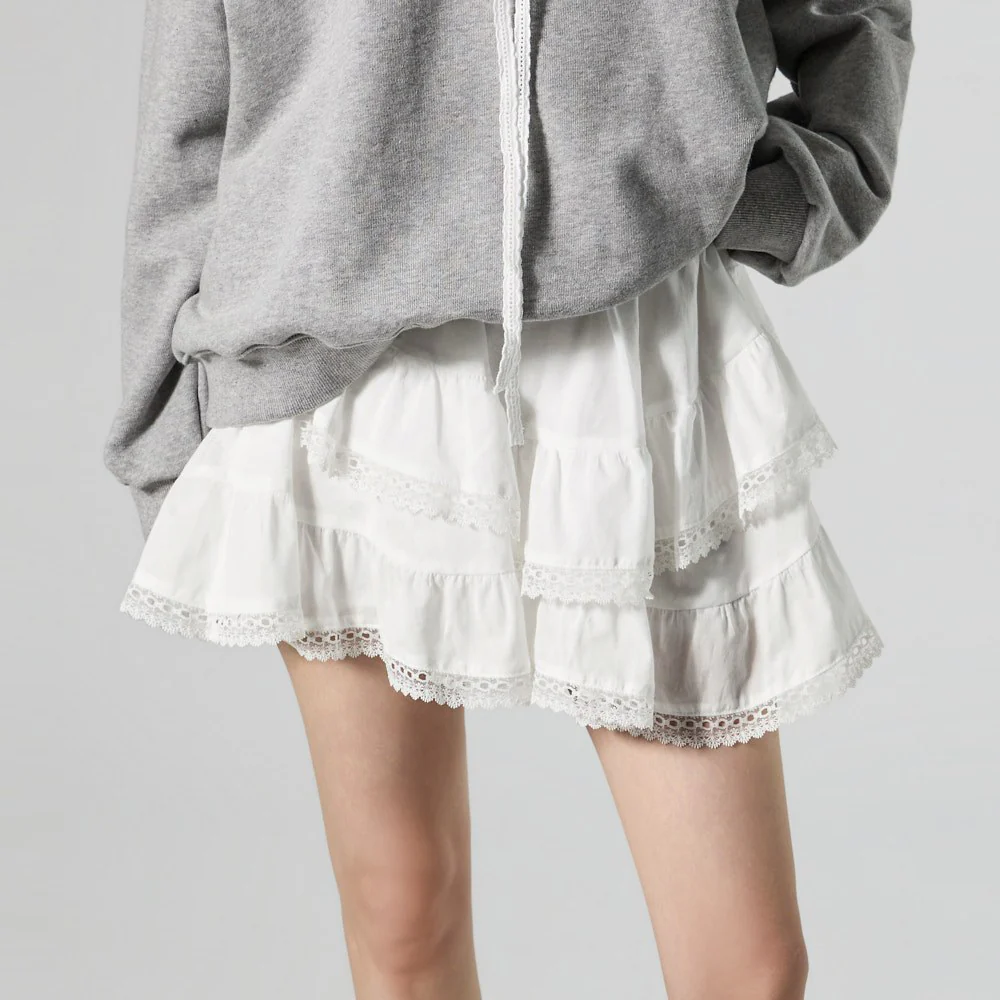 SK3168 Frill Mini Skirt - Image 2