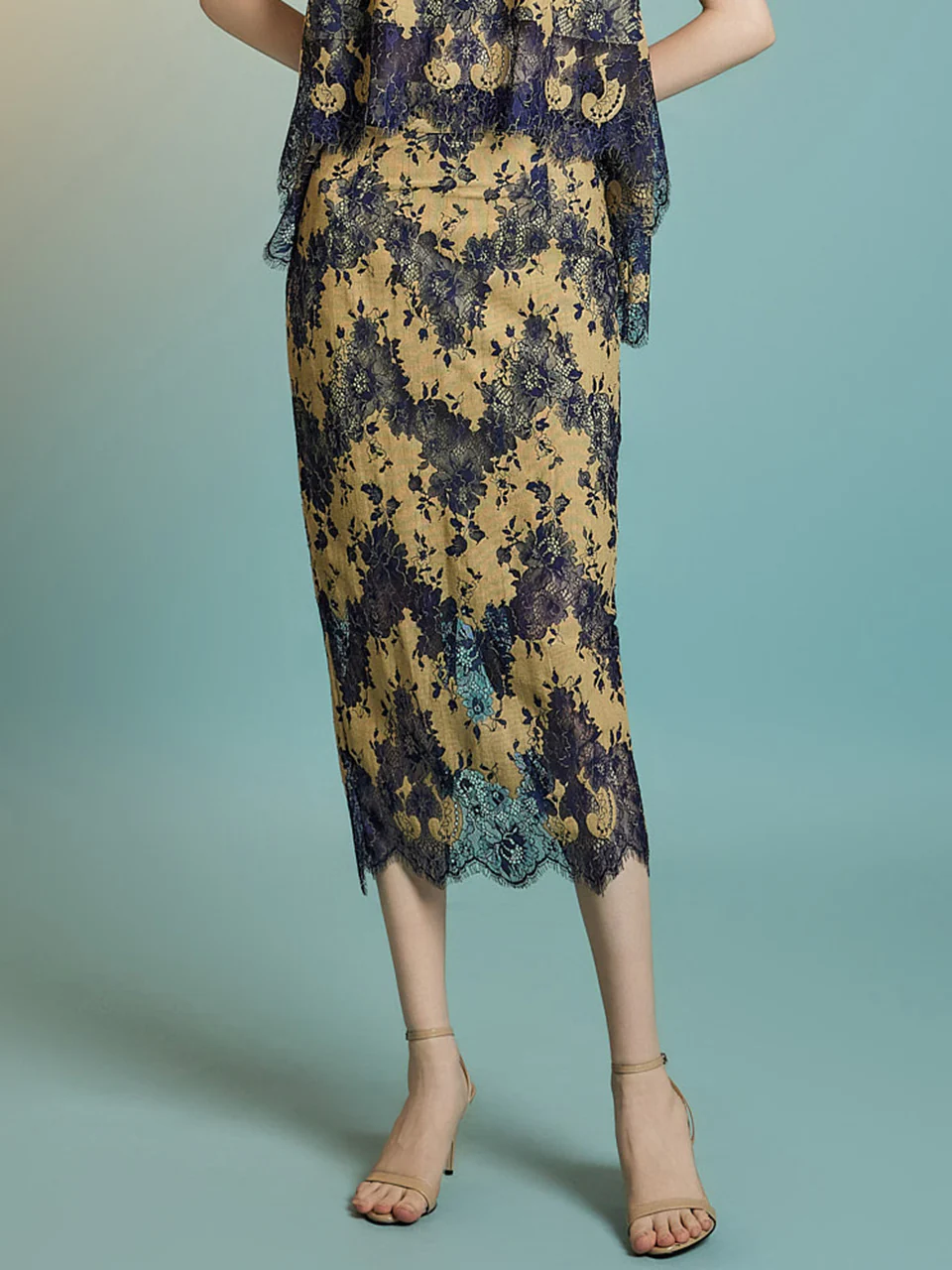 SK9246 Floral Lace Skirt