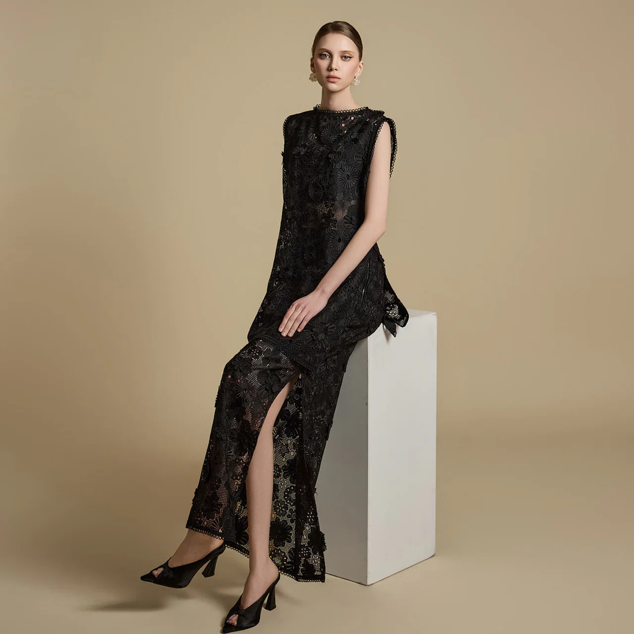 SK9272 Lace Embroidery Skirt - Image 2