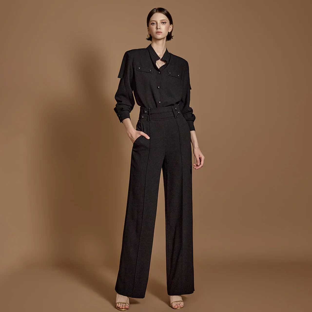 TP1950 Blouse and Slacks Set - Image 2