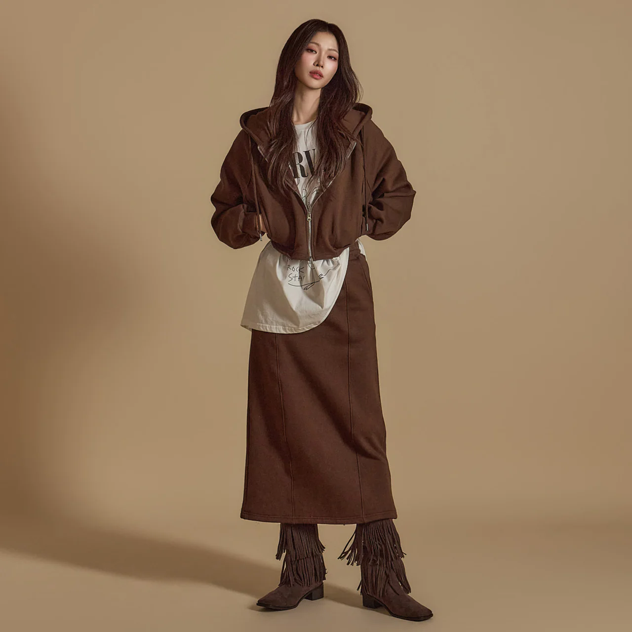 TP2022 Zip Hooded Skirt Set - Image 2