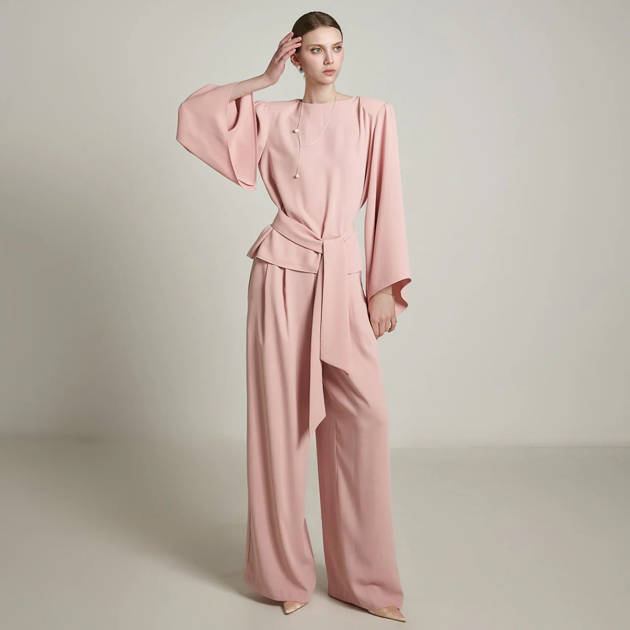TP2055 Blouse and Slacks Set - Image 2
