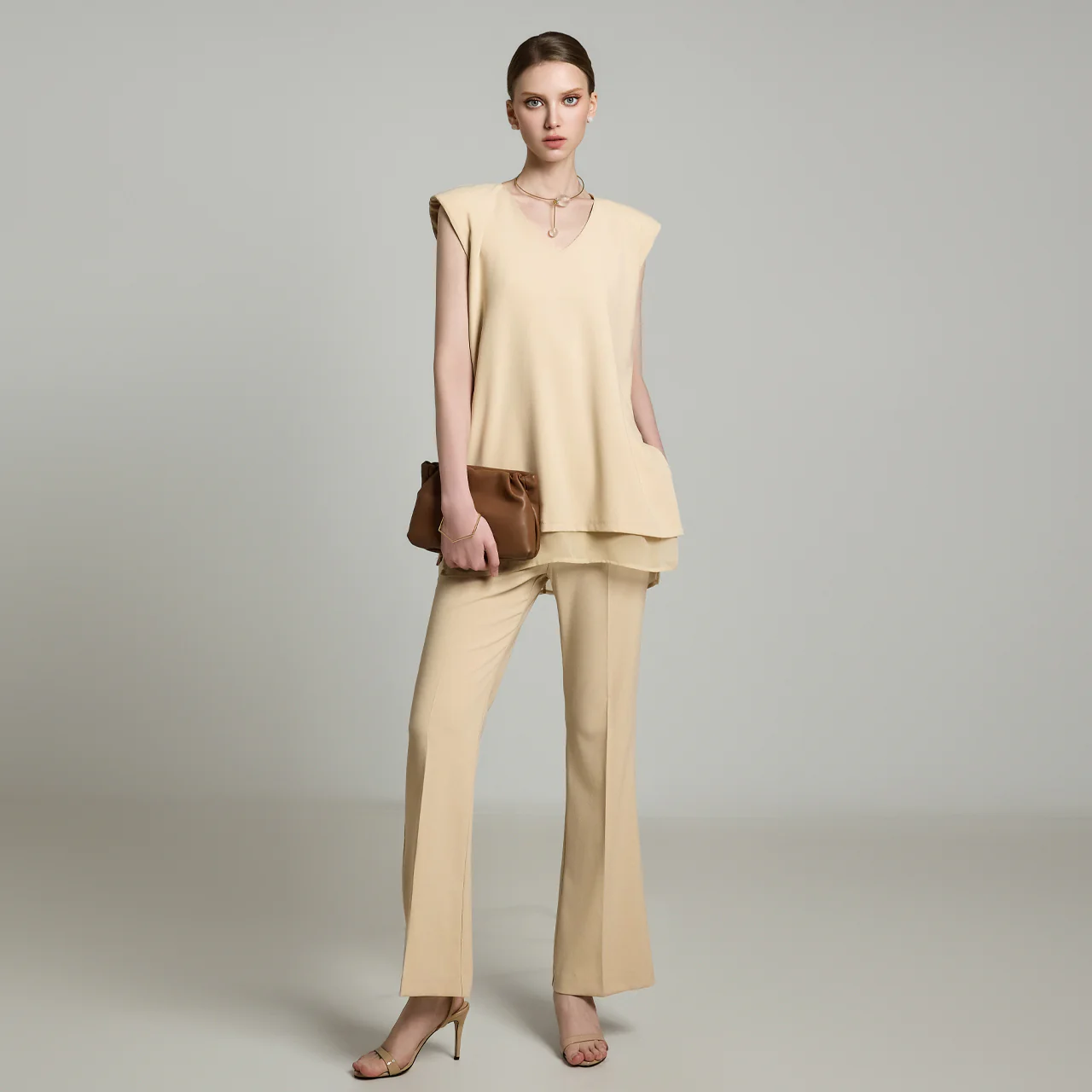 TP2150 Blouse and Slacks Set - Image 2