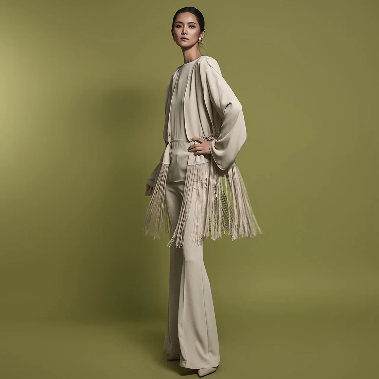 TP9162 Blouse Slacks Set - Image 2